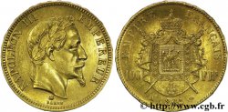 100 francs or Napoléon III, tête laurée 1864 Paris F.551/4 TTB50