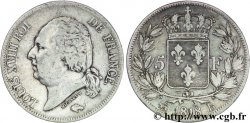5 francs Louis XVIII, tête nue 1818 Rouen F.309/29