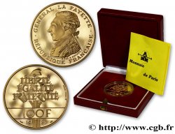 Belle Épreuve Or 100 francs - La Fayette 1987 Pessac F.1603 2