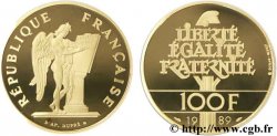 Belle Epreuve Or 100 francs - Droits de l Homme 1989 Pessac F.1605 1