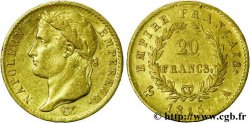 20 francs or Napoléon tête laurée, Empire français 1815 Paris F.516A/1