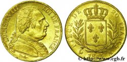 20 francs or Louis XVIII, buste habillé 1815 Paris F.517/10