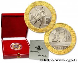 Belle Épreuve Or 10 francs Génie de la Bastille 1988 Pessac F5.1304 1