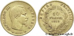 10 francs or Napoléon III, tête nue, grand module 1858 Strasbourg F.506/6