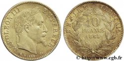 10 francs or Napoléon III, tête laurée 1864 Strasbourg F.507A/7 TTB48