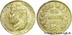 20 francs or Louis-Philippe, Domard, cassure de coin 1834 Bayonne F.527/9 TTB48