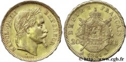 20 francs or Napoléon III, tête laurée 1861 Paris F.532/1