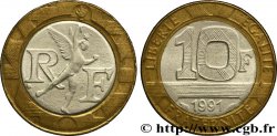Faux de 10 francs Génie de la Bastille 1991 Pessac F.375/6 var.