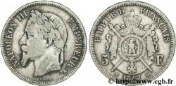 5 francs Napoléon III, tête laurée 1867 Paris F.331/10 TB30