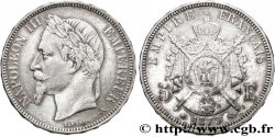 5 francs Napoléon III, tête laurée 1870 Paris F.331/17