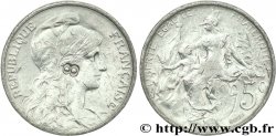 Essai en aluminium de 5 centimes Dupuis 1908 Paris Maz.2205  TTB45