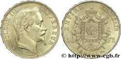 50 francs or Napoléon III, tête laurée 1866 Paris F.548/6