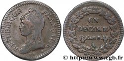 Un décime Dupré, grand module 1799 Paris F.129/24