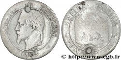 Faux de Dix centimes Napoléon III, tête laurée 1862 Bordeaux F.134/9