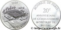 Module de 100 francs - 20e anniversaire de l’établissement monétaire de Pessac 1993 Paris F.-/-