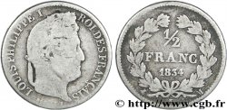 1/2 franc Louis-Philippe 1834 Toulouse F.182/48