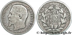 50 centimes Napoléon III, tête nue 1856 Strasbourg F.187/6