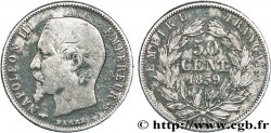 50 centimes Napoléon III, tête nue 1859 Paris F.187/10