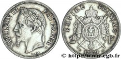2 francs Napoléon III, tête laurée 1869 Strasbourg F.263/10