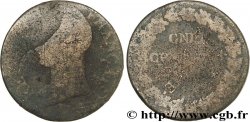 Cinq centimes Dupré, grand module,  refrappage  du décime, CNIQ n.d. - F.114/2 ou 8