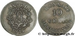 10 cent. Anvers au double L, frappe de l’arsenal de la marine 1814 Anvers F.130D/1