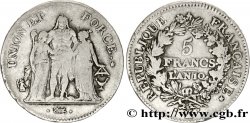 5 francs Union et Force, Union serré, seulement glands intérieurs 1802 Bordeaux F.288/173 TB28