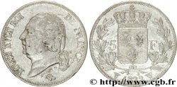 5 francs Louis XVIII, tête nue 1822 Lille F.309/75