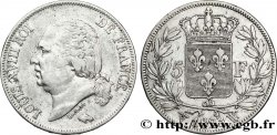 5 francs Louis XVIII, tête nue 1823 Lille F.309/87