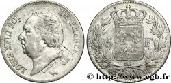5 francs Louis XVIII, tête nue 1824 Toulouse F.309/95