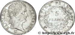 5 francs Napoléon Empereur, Empire français 1814 Paris F.307/76