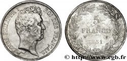 5 francs type Tiolier avec le I, tranche en creux 1831 Lille F.315/27 XF48