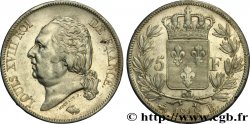 5 francs Louis XVIII, tête nue 1818 Rouen F.309/29