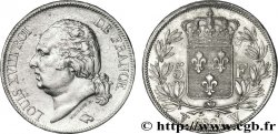 5 francs Louis XVIII, tête nue 1821 Lille F.309/66