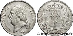 5 francs Louis XVIII, tête nue 1822 Lille F.309/75