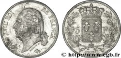 5 francs Louis XVIII, tête nue 1822 Lille F.309/75