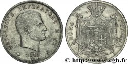 5 lire Napoléon Empereur et Roi d’Italie, 2ème type, tranche en creux 1811 Milan M.224  TTB45