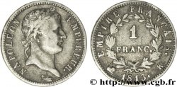 1 franc Napoléon Ier tête laurée, Empire français 1813 Bordeaux F.205/63