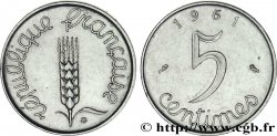 5 centimes Épi 1961  F.124/3 SUP55