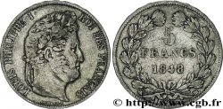 5 francs, IIIe type Domard 1848 Strasbourg F.325/18