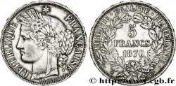 5 francs Cérès, avec légende 1870 Paris F.333/1