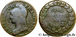 Cinq centimes Dupré, grand module 1797 Limoges F.115/23 B8