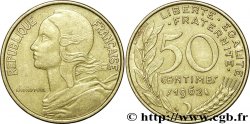 50 centimes Marianne, col à 4 plis 1962 Paris F.197/3