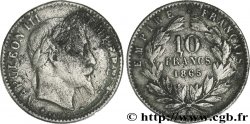 Faux de 10 francs or Napoléon III, tête laurée 1865 Strasbourg F.507A/10 var.