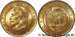 Deux centimes Napoléon III, tête laurée, buste définitif 1861 Paris F.108A/1