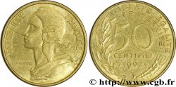 50 centimes Marianne, col à 4 plis 1962 Paris F.197/3