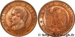 Cinq centimes Napoléon III, tête nue 1856 Lyon F.116/33