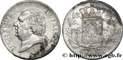 5 francs Louis XVIII, tête nue 1817 Paris F.309/14