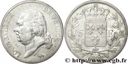 5 francs Louis XVIII, tête nue 1822 Lille F.309/75