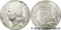 5 francs Louis XVIII, tête nue 1822 Lille F.309/75