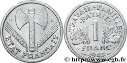 1 franc Francisque, légère 1943 Beaumont-Le-Roger F.223/4